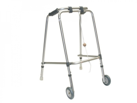 *Walking Frame Folding, Cooper, with Wheels & Gliders
